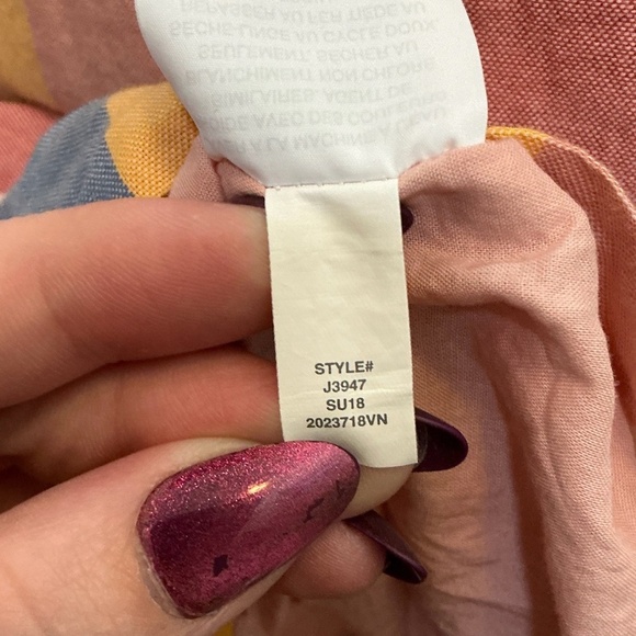 Madewell Tie-Front Sherbert Striped Cotton Midi Dress Size 6 - Picture 11 of 11